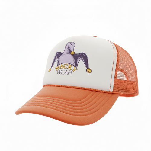 Orange Wacky Wear Hat - High Profile Trucker Hat