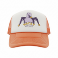 Orange Wacky Wear Hat - High Profile Trucker Hat